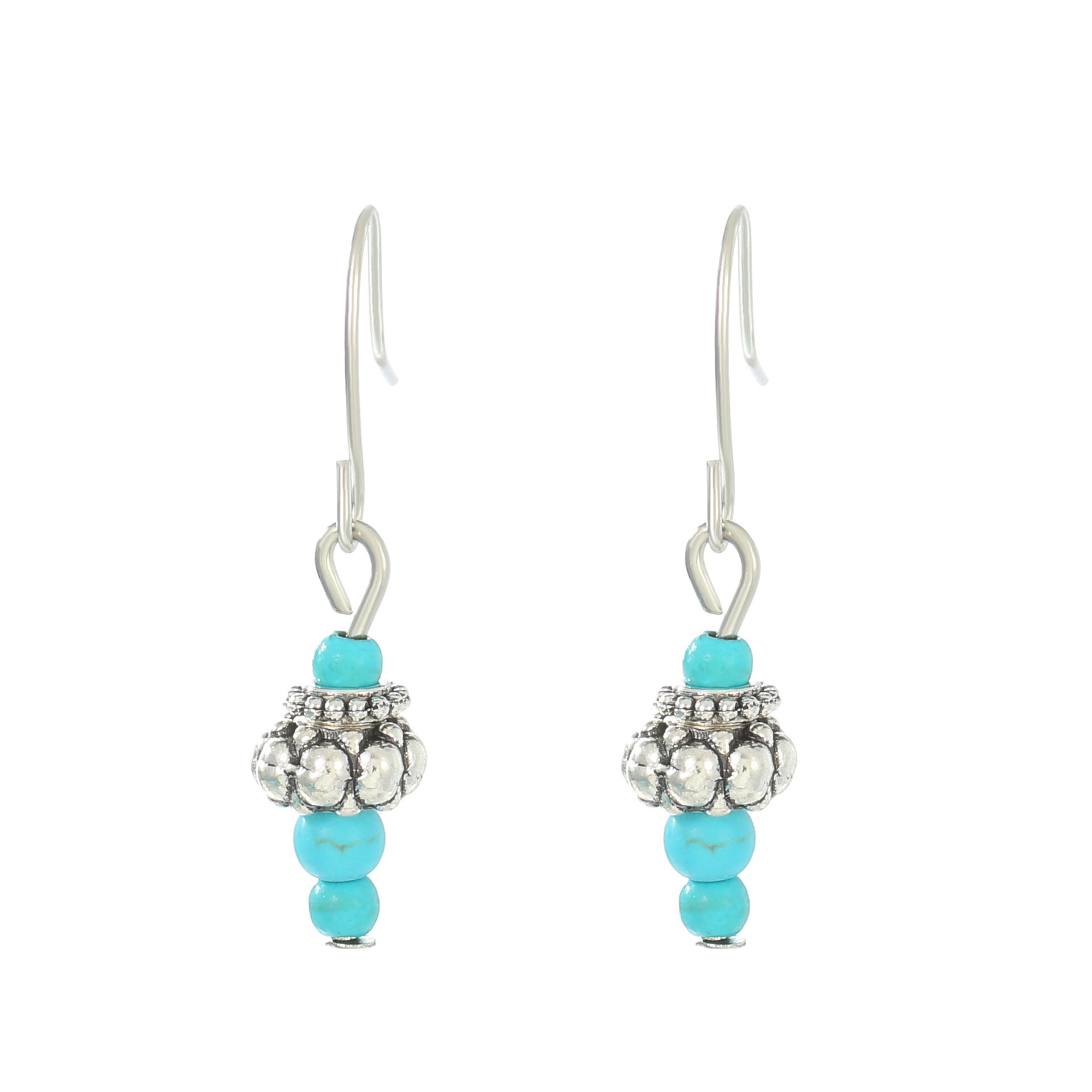 Wholesale Turquoise Vintage Pendant Bohemian Earrings